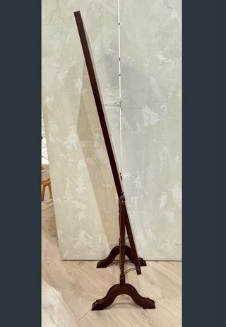 Specchio da terra vintage in legno massello basculante