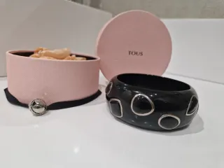 Pulsera Tous Negra y Plateada