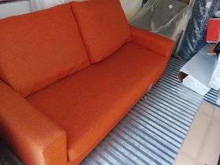 Sofá Cama Naranja Tela