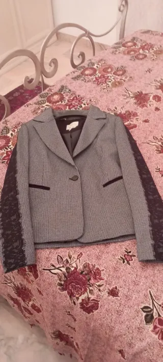Francomina Blazer Grigio Nero Taglia M
