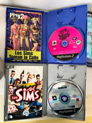 Lote 4 Juegos Los Sims PS2 y PC