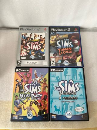 Lote 4 Juegos Los Sims PS2 y PC