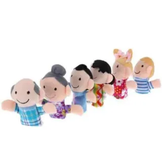 Marionetas Dedos Familia Montessori