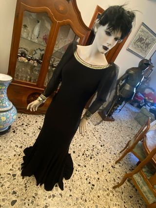 Abito da cerimonia nero con strass Baci Stellari