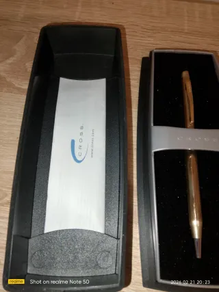 Bolígrafo Cross Chapado Oro 14K