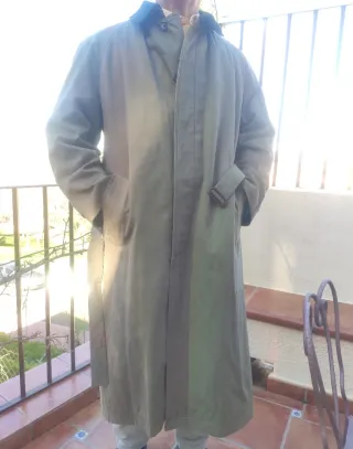 Gabardina abrigo largo hombre