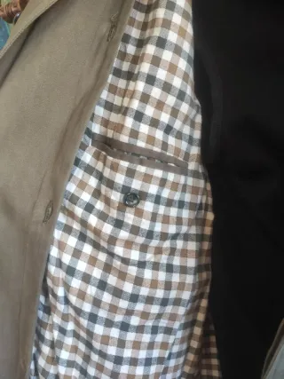 Gabardina abrigo largo hombre