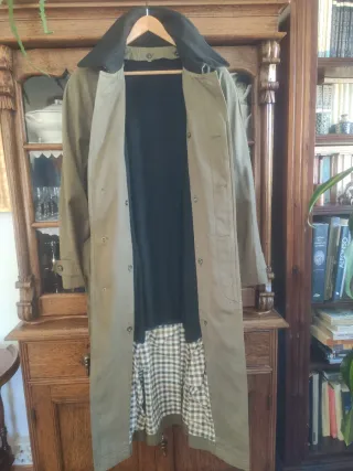 Gabardina abrigo largo hombre