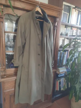 Gabardina abrigo largo hombre