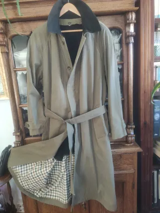Gabardina abrigo largo hombre