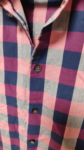 Camisa hombre S fitted algodón