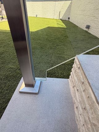 Barandilla de cristal para exterior