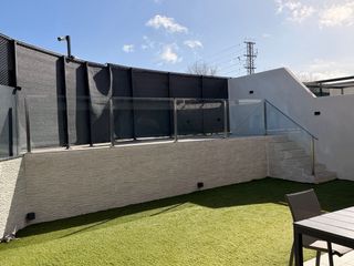 Barandilla de cristal para exterior