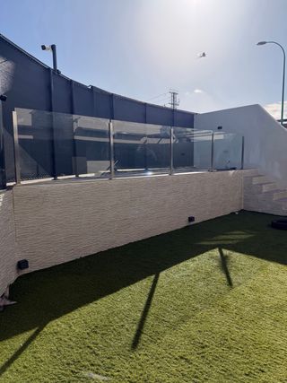 Barandilla de cristal para exterior