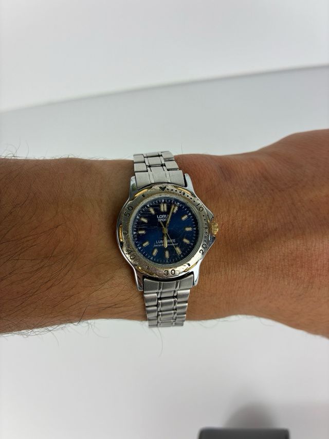 Lorus Sports Acero Azul Vintage 50m