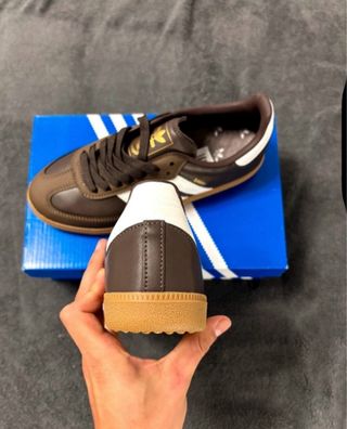 Adidas Samba Marrones y Blancas