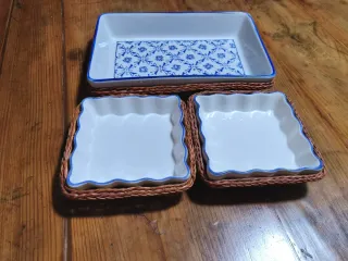Set Antipastiera Casa Reggia Ceramica Blu