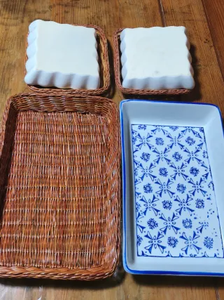 Set Antipastiera Casa Reggia Ceramica Blu