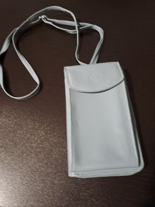 Bolso Cartera para móvil azul. Viviana Grondona