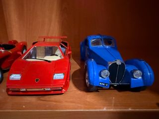 3 Coches Deportivos Metal Antiguos