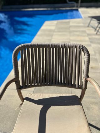 Conjunto de mesa y 4 sillas de exterior/terraza