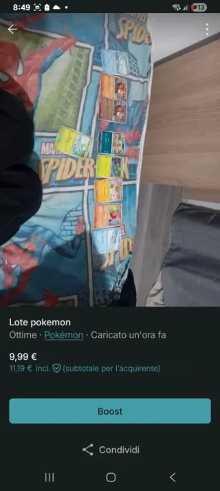 Lotto carte Pokemon
