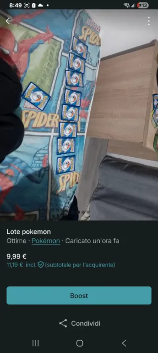Lotto carte Pokemon