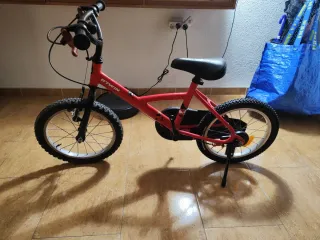 Bicicleta Infantil Btwin 16 Pulgadas Roja