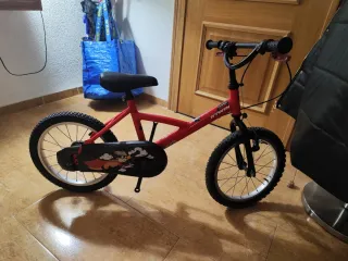Bicicleta Infantil Btwin 16 Pulgadas Roja