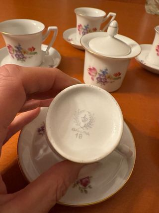 Servizio Tazzine Caffè Bavaria con zuccheriera