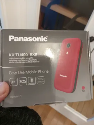 Panasonic KX-TU400 EXR Teléfono Móvil Rojo