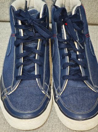 Nike Break Denim Mid Scarpe Blu Taglia 42.5