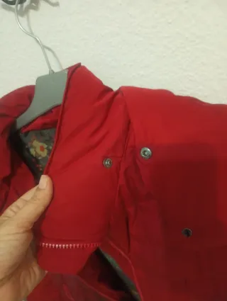 Abrigo Desigual Rojo Talla 40
