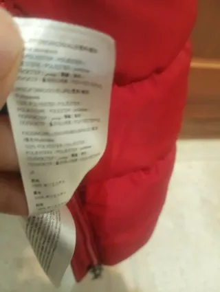 Abrigo Desigual Rojo Talla 40