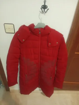 Abrigo Desigual Rojo Talla 40