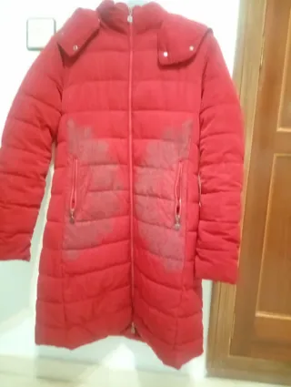 Abrigo Desigual Rojo Talla 40