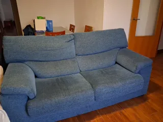 Sofá de 2 plazas azul