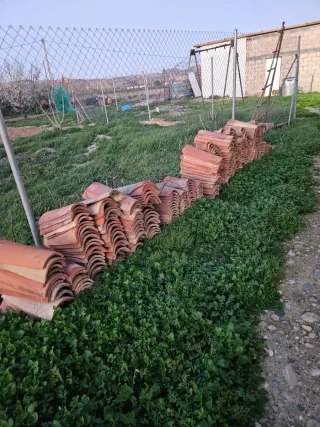 Tejas de barro antiguas