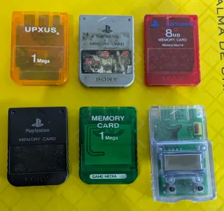 Tarjetas Memoria PS1 PSX PS2 Sony UPXUS