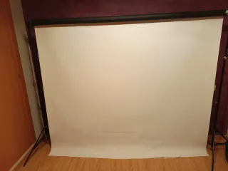 Fondo Estudio Vinilo Doble Cara Negro/Blanco 210cm