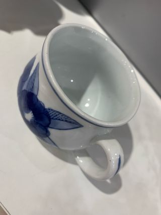 Set 6 tazze porcellana fiori blu