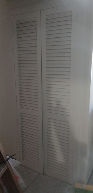 Puertas dobles de lamas