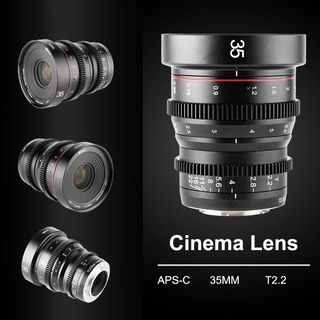 Objetivo cinematográfico Meike 35mm T2.2 M4/3