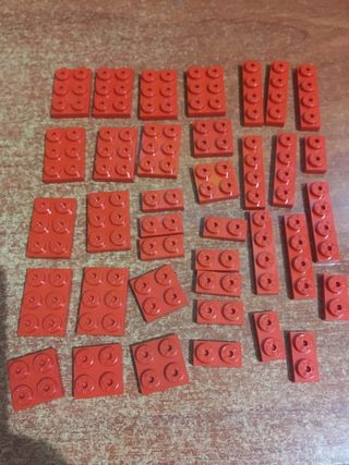 Lote piezas Tente rojas