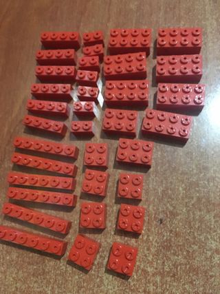 Lote piezas Tente rojas