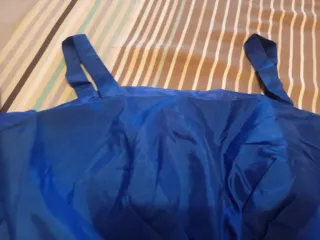 Vestido azul talla L con chal