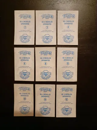 Cromos tattoos chupa chups turtles ninja