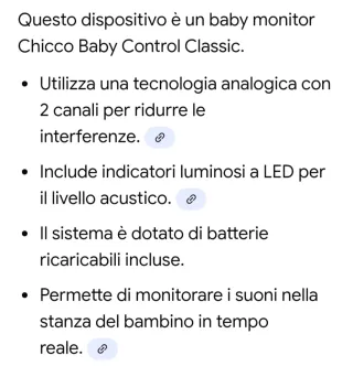 Chicco Baby Control Classic Monitor