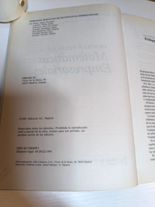 Matemáticas Empresariales1 y 2 EjerciciosResueltos