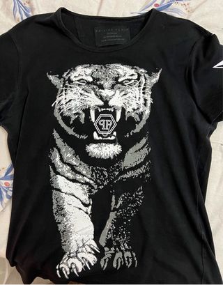Camiseta Philipp Plein Tigre Negro